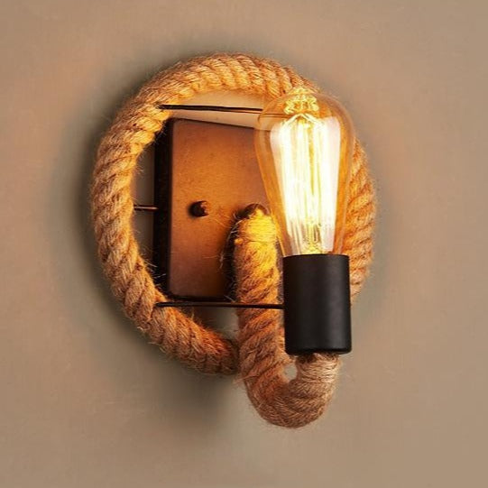 Frendorf | RetroGlow Wandleuchte – Stilvolles Vintage-Design mit einzigartigem rundem Rahmen