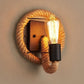 Vintage Seil Wandlampe - Griff