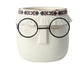 Frendorf | FaceArt Keramik Blumentopf mit Brille & Stirnband | Modernes Design | Dekorative Pflanzenvase
