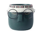 Frendorf | FaceArt Keramik Blumentopf mit Brille & Stirnband | Modernes Design | Dekorative Pflanzenvase