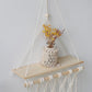 Frendorf | SwingNest Makramee Hängeregal aus Holz | Handgefertigt | Boho Deko | Vielseitig & Stilvoll