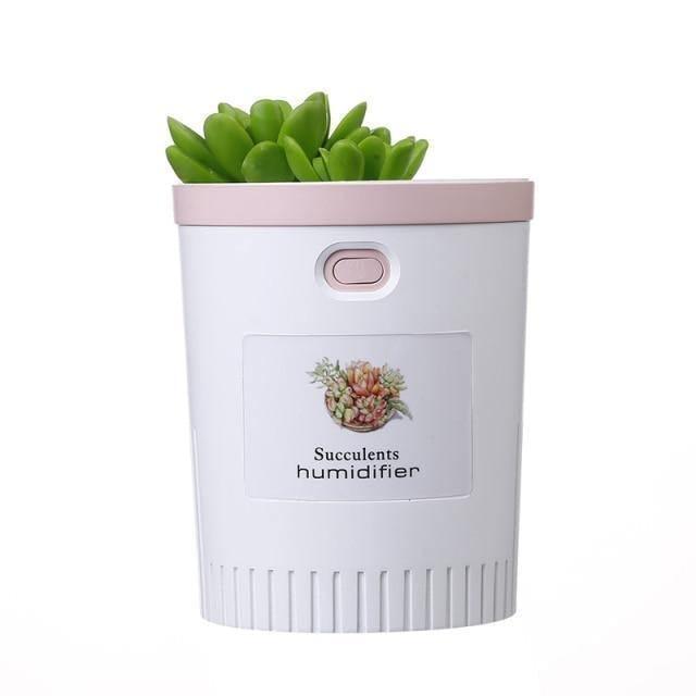 Frendorf | MistBloom Mini USB Luftbefeuchter mit Sukkulentendesign | Kompakt | Leise | Für Zuhause & Büro
