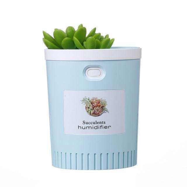 Frendorf | MistBloom Mini USB Luftbefeuchter mit Sukkulentendesign | Kompakt | Leise | Für Zuhause & Büro