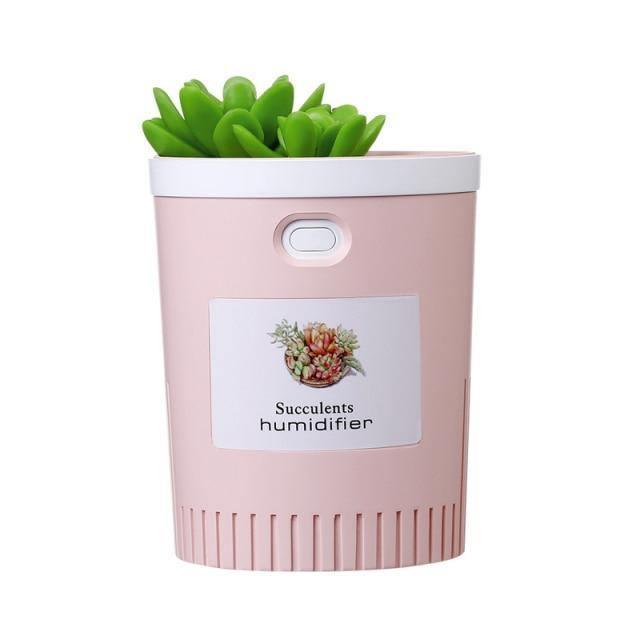 Frendorf | MistBloom Mini USB Luftbefeuchter mit Sukkulentendesign | Kompakt | Leise | Für Zuhause & Büro
