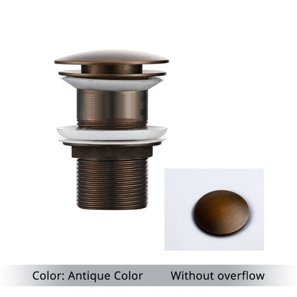 Frendorf | BrassFlow Premium Badezimmer Waschbecken Abfluss | Poliertes Messing | Universalgröße | Hochwertig & Langlebig