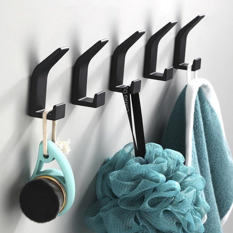 Aviro Aluminium Wandhaken Schwarz/Weiß - Moderne Dekorative Garderobenhaken