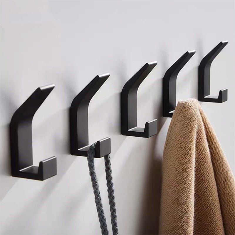 Aviro Aluminium Wandhaken Schwarz/Weiß - Moderne Dekorative Garderobenhaken