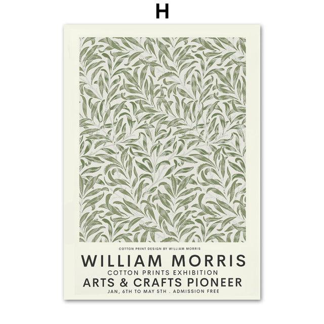 Abstrakte William Morris FlowerWall Art Leinwand