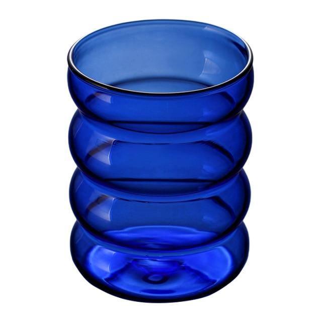 Frendorf | Bubblivio Bunte Glas-Getränkebecher | Handgefertigt | Einzigartiges Design | Perfekt für stilvolle Getränkepräsentation