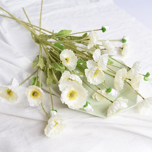 Frendorf | BloomCharm Künstliche Blumen Deko | Realistische Mohnblumen | Verschiedene Farben & Größen