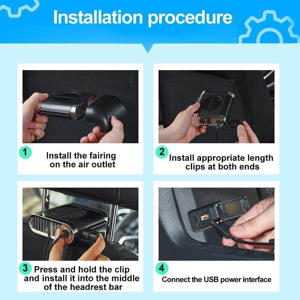 Frendorf | Auto Rücksitz Kühbox USB Luftventilator