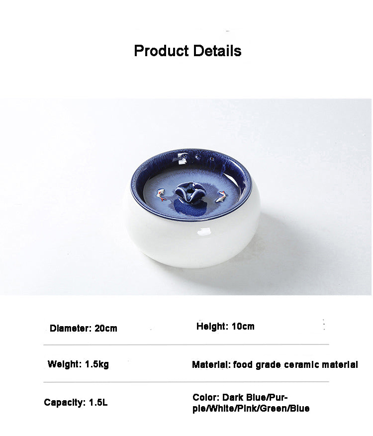 Frendorf | Automatische Keramische Intelligente Haustier-Wasserfontäne