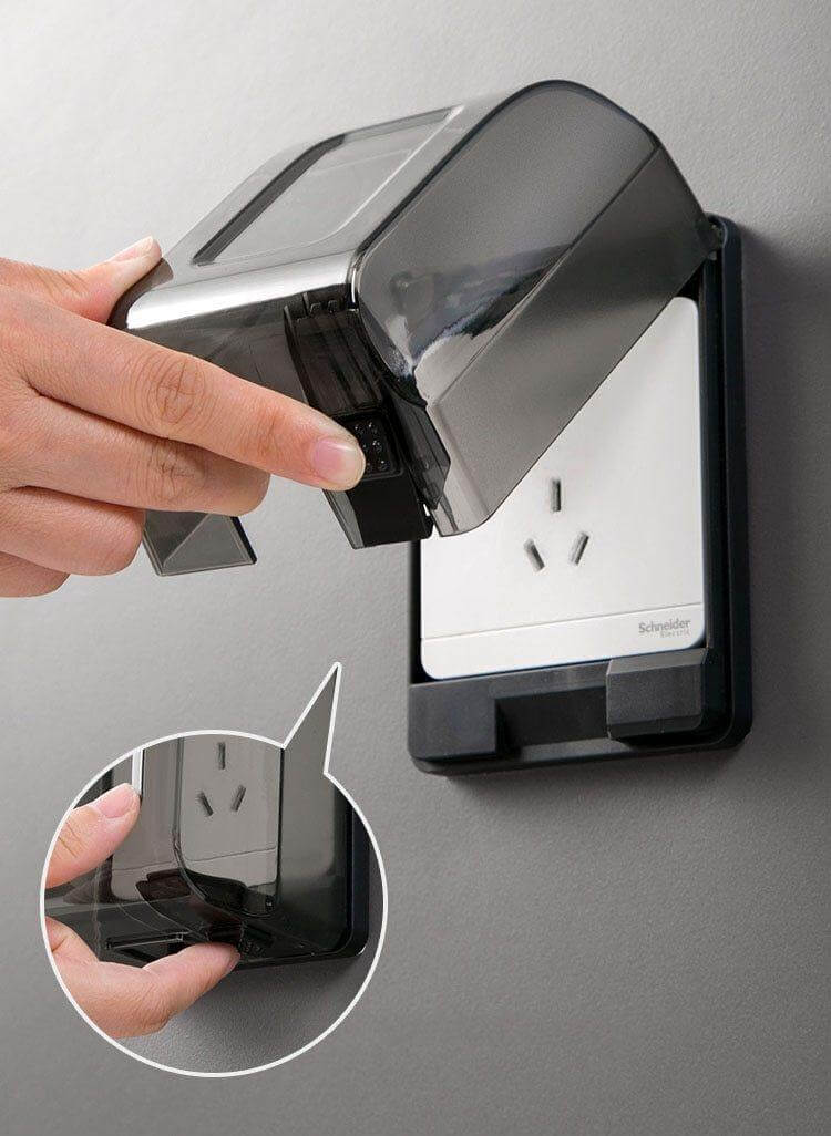 Frendorf | Badezimmer wasserdichte große transparente Steckdosen Schutzbox