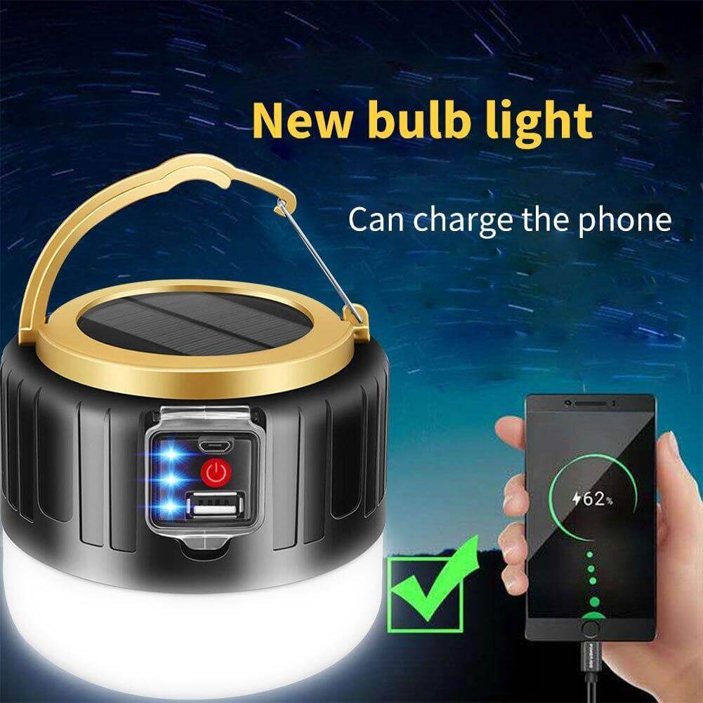 Wetterfeste Solar wiederaufladbare Camping LED Lampe