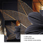 Frendorf | AureliaLeaf Golden Canvas Poster | Natur-Inspirierte Wandkunst | Elegantes Blattdesign | Dekor für Zuhause