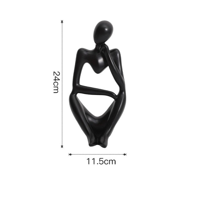 Frendorf | Nordic Abstract Einzigartige Denker Figurine Wohnkultur
