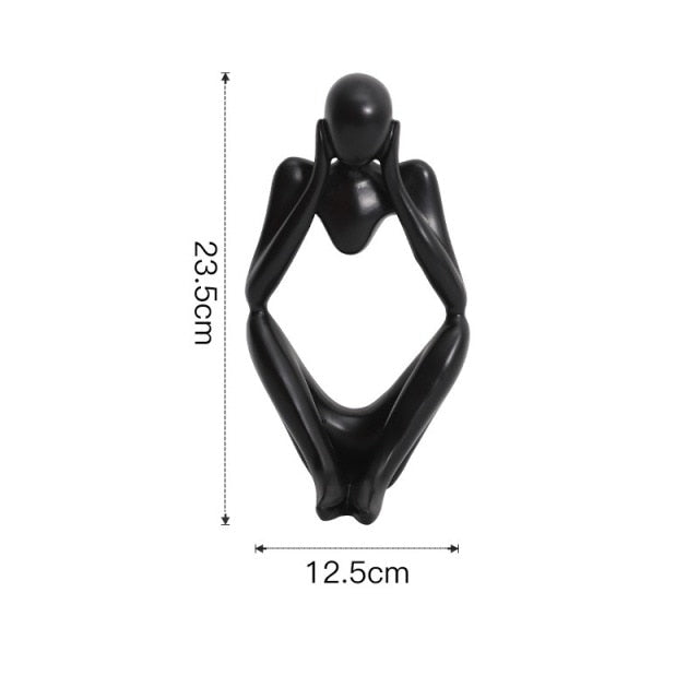 Frendorf | Nordic Abstract Einzigartige Denker Figurine Wohnkultur