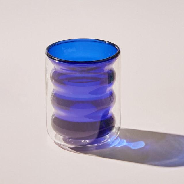 Frendorf | BubbleMug Doppelwandige Isolier-Glas-Tasse | Hitzebeständig | Elegantes Design | Perfekt für heiße & kalte Getränke