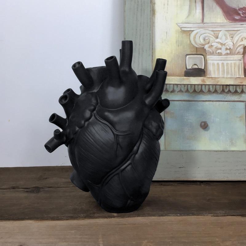 Frendorf | HeartGlow Anatomie Herz Keramikvase | Stilvolle Dekoration | Kreative Geschenkidee