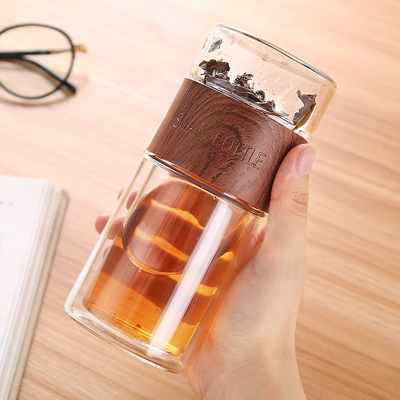 Einfach tragbarer Glas-Teefilter