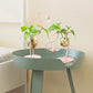 Frendorf | FlamigoBloom Tropische Deko-Vase | Zimmerpflanzengefäß | Stilvolle Glasvase mit Flamingo-Design