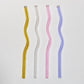 Frendorf | GlassLuxe Twist Glasstrohhalm Set | Bunte Trinkhalme | Nachhaltig & Wiederverwendbar | Für Cocktails & Smoothies