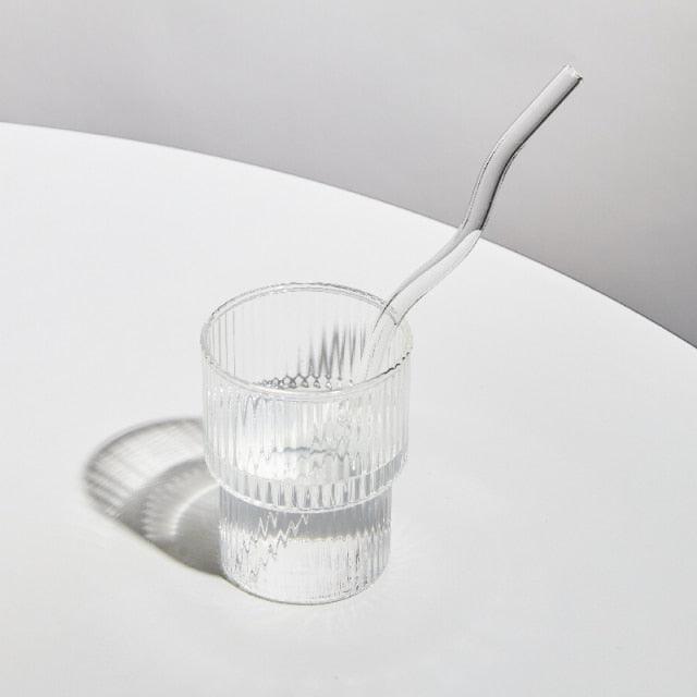 Frendorf | GlassLuxe Twist Glasstrohhalm Set | Bunte Trinkhalme | Nachhaltig & Wiederverwendbar | Für Cocktails & Smoothies