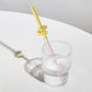 Frendorf | GlassLuxe Twist Glasstrohhalm Set | Bunte Trinkhalme | Nachhaltig & Wiederverwendbar | Für Cocktails & Smoothies