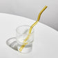 Frendorf | GlassLuxe Twist Glasstrohhalm Set | Bunte Trinkhalme | Nachhaltig & Wiederverwendbar | Für Cocktails & Smoothies