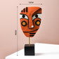 Abstract Pop Art Gesicht Home Skulptur