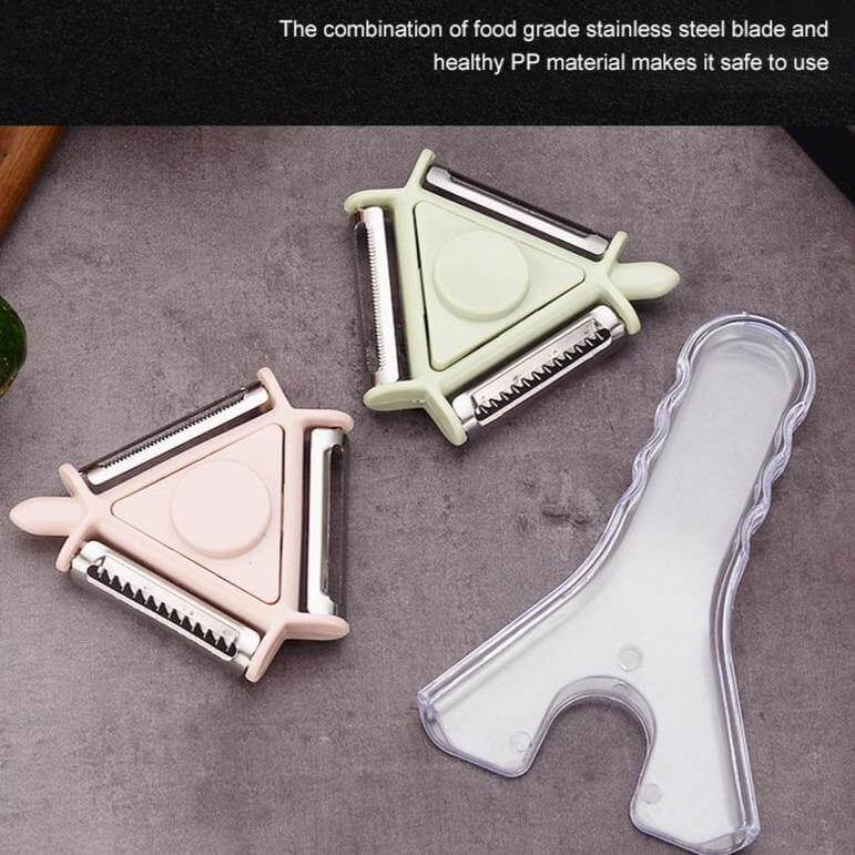 Frendorf | 3in1 Rotierender Edelstahl Obst- und Gemüse-Schäler