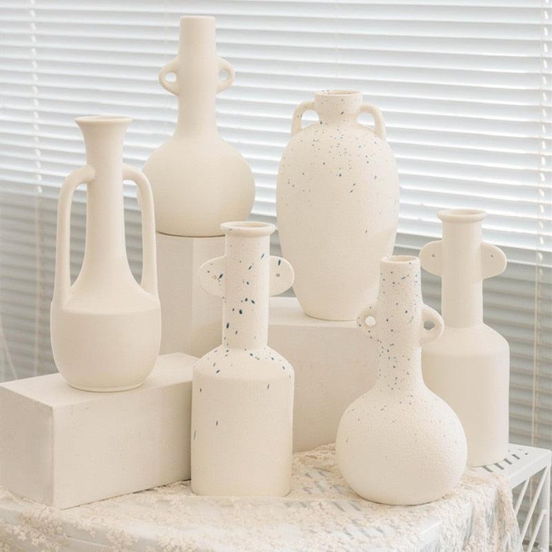 Frendorf | VaseLuxe Designer Vase | Elegantes Finish | Matte & Gesprenkelte Varianten | Stilvolle Dekoration