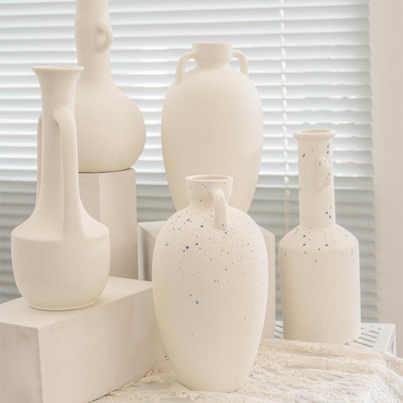 Frendorf | VaseLuxe Designer Vase | Elegantes Finish | Matte & Gesprenkelte Varianten | Stilvolle Dekoration