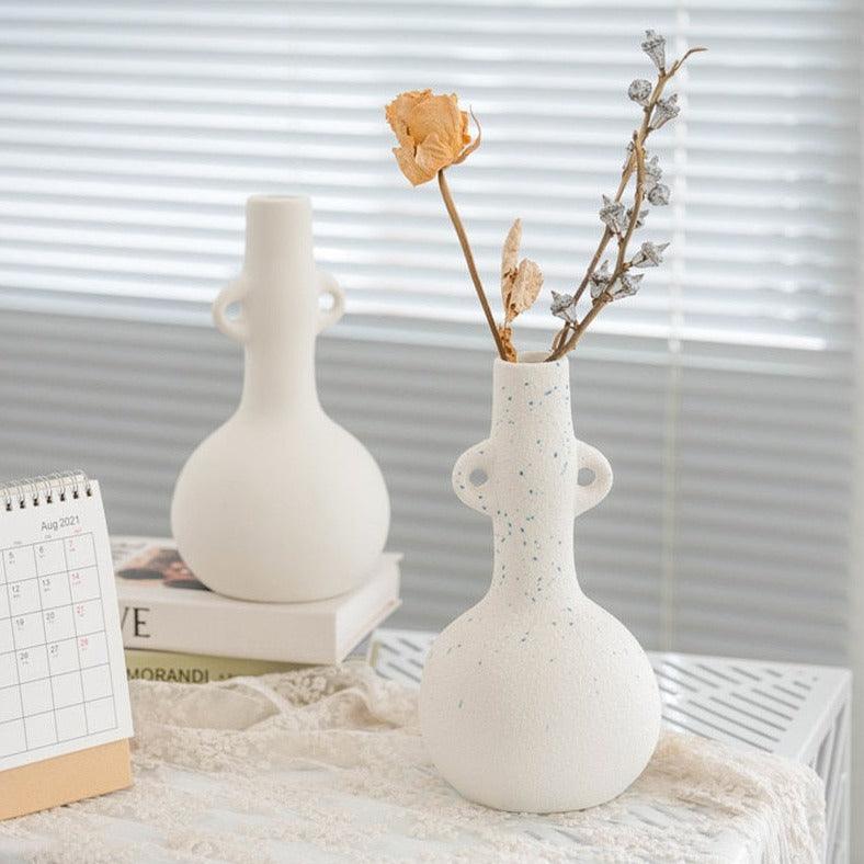 Frendorf | VaseLuxe Designer Vase | Elegantes Finish | Matte & Gesprenkelte Varianten | Stilvolle Dekoration