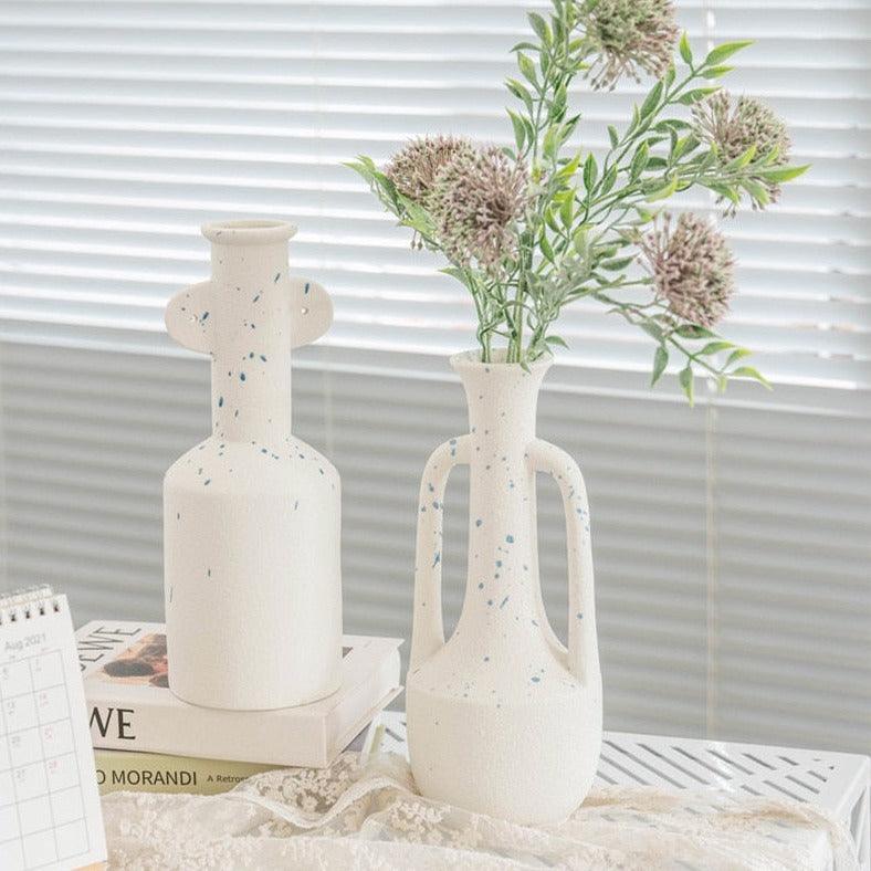 Frendorf | VaseLuxe Designer Vase | Elegantes Finish | Matte & Gesprenkelte Varianten | Stilvolle Dekoration