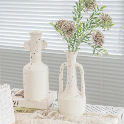Frendorf | VaseLuxe Designer Vase | Elegantes Finish | Matte & Gesprenkelte Varianten | Stilvolle Dekoration