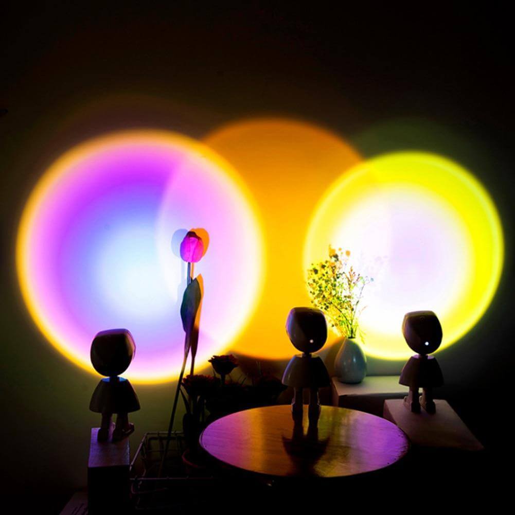 Atmosphärische Sonnenuntergang Roboterlampe LED
