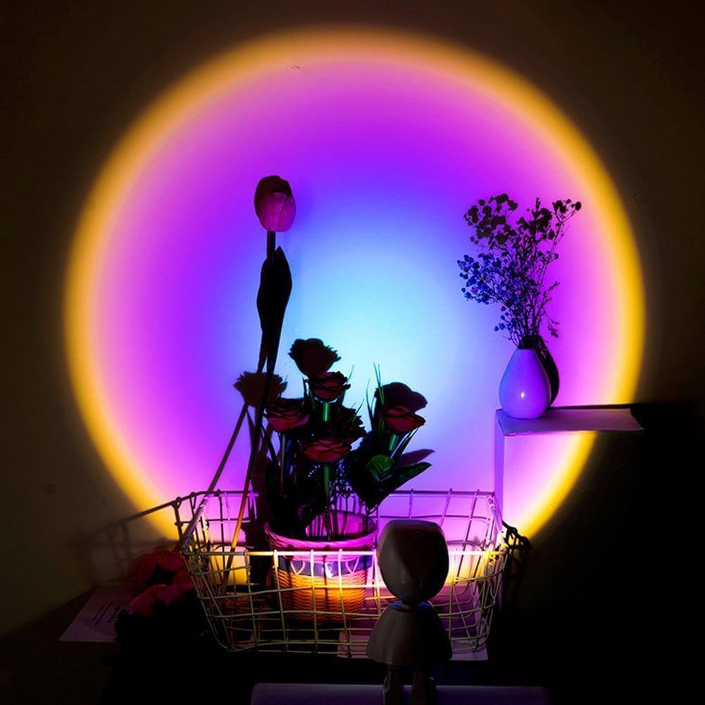 Atmosphärische Sonnenuntergang Roboterlampe LED