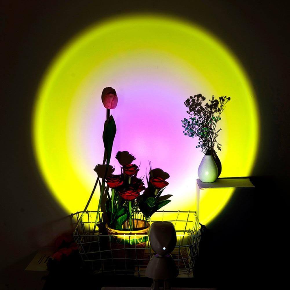 Atmosphärische Sonnenuntergang Roboterlampe LED
