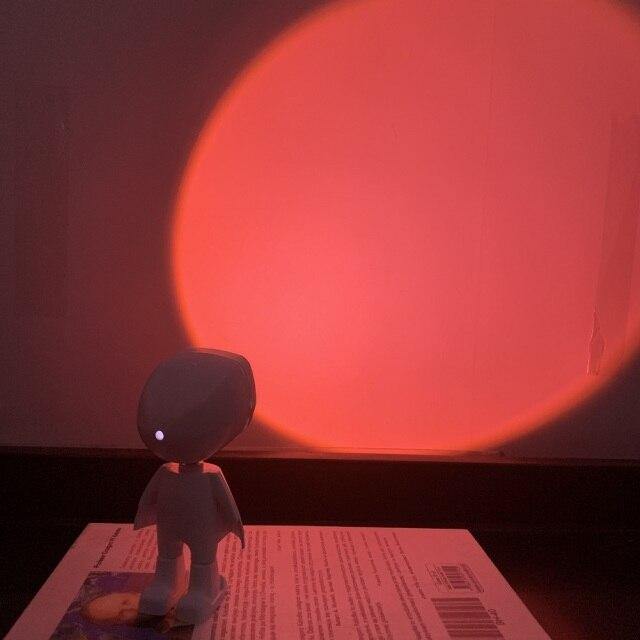 Atmosphärische Sonnenuntergang Roboterlampe LED