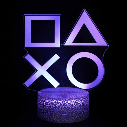 Frendorf | GlowGaming 3D LED Lampe | RGB Gaming Dekoration | Stimmungslampe für Spielzimmer & Zuhause