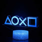 Frendorf | GlowGaming 3D LED Lampe | RGB Gaming Dekoration | Stimmungslampe für Spielzimmer & Zuhause