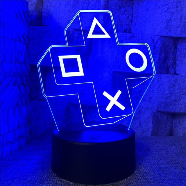 Frendorf | GlowGaming 3D LED Lampe | RGB Gaming Dekoration | Stimmungslampe für Spielzimmer & Zuhause