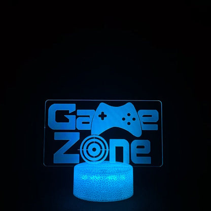 Frendorf | GlowGaming 3D LED Lampe | RGB Gaming Dekoration | Stimmungslampe für Spielzimmer & Zuhause