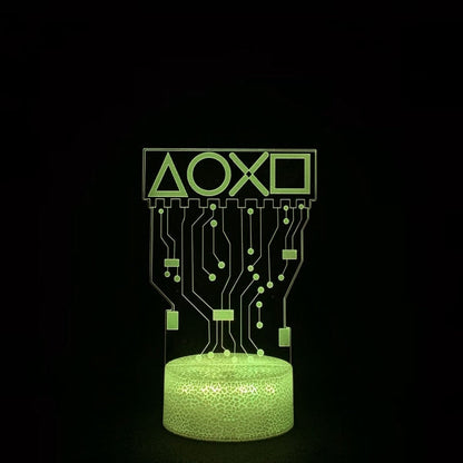 Frendorf | GlowGaming 3D LED Lampe | RGB Gaming Dekoration | Stimmungslampe für Spielzimmer & Zuhause