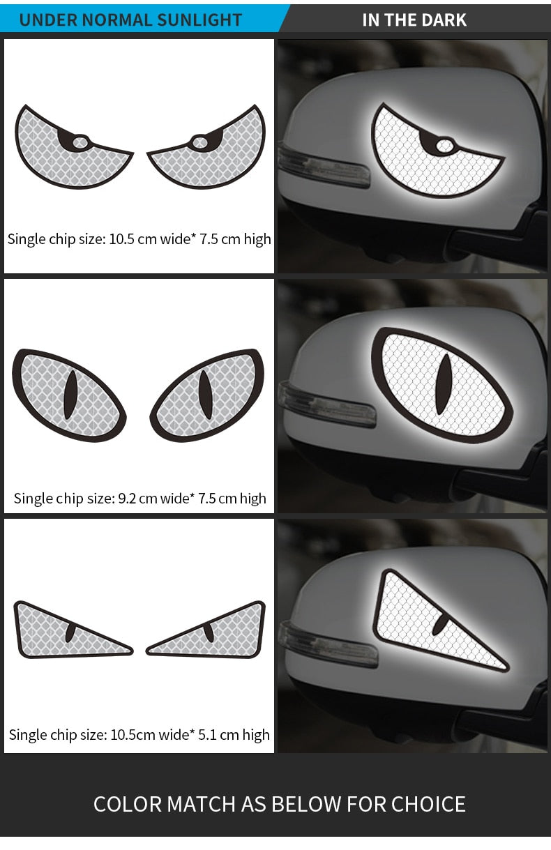 Frendorf | Luminous Eyes Reflexions Auto Aufkleber