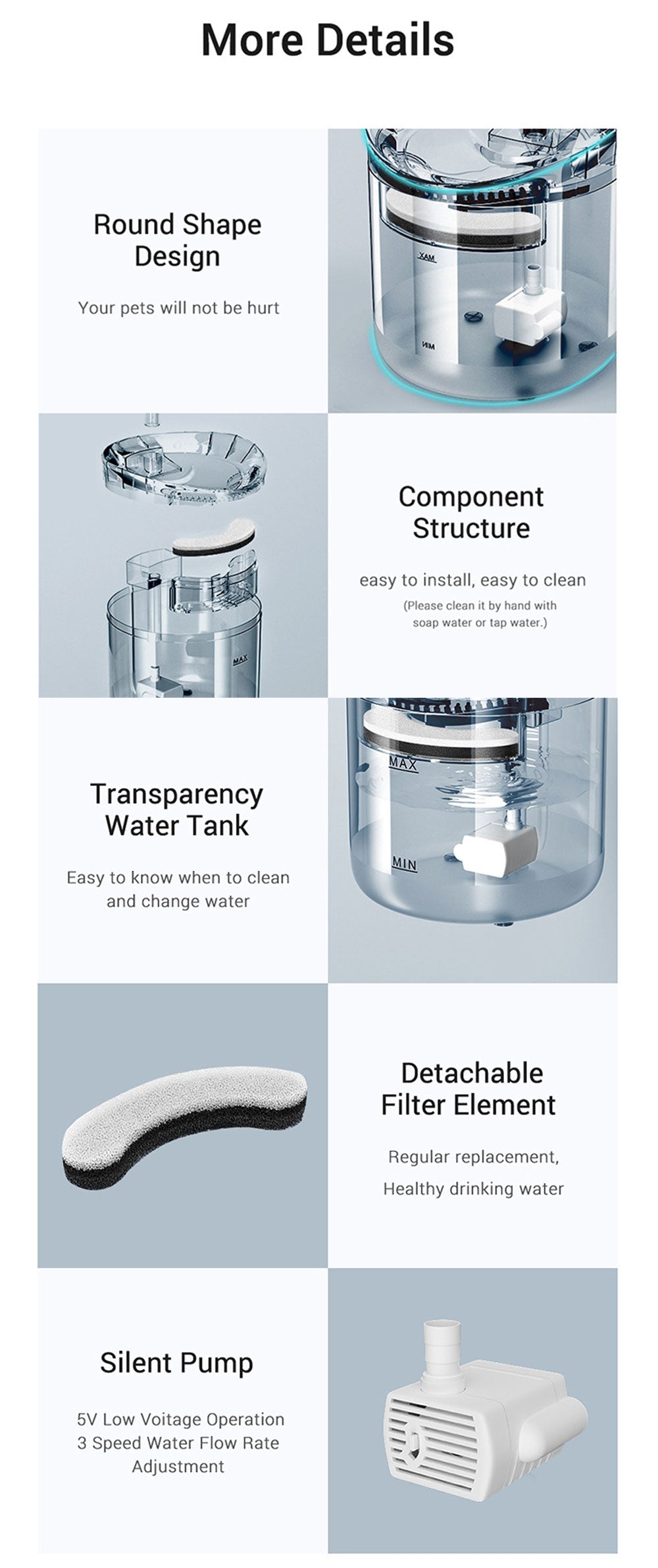 Frendorf | Automatischer Sensor Haustier Wasserbrunnen