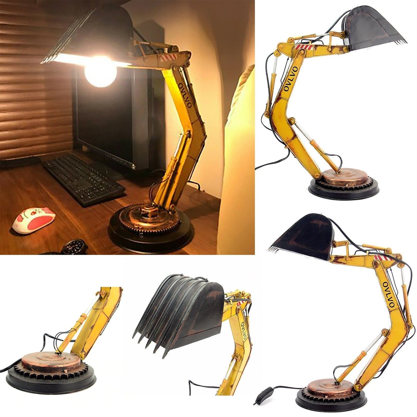 Einzigartige Bagger Tischlampe