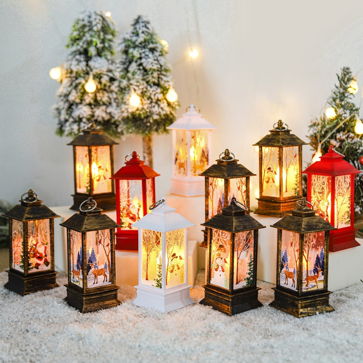 Frendorf | FrostLume Weihnachtslaterne | LED Schneemann Deko | Festliche Stimmung | Perfekt für Weihnachten