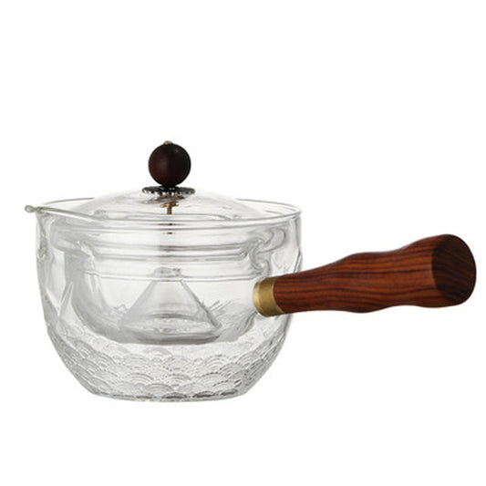 Glas Teekanne mit Sieb